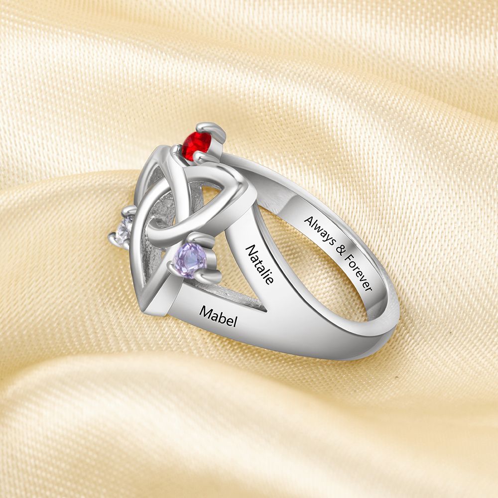 Personalised Ring With Birthstones | Bespoke Birthstone Rings