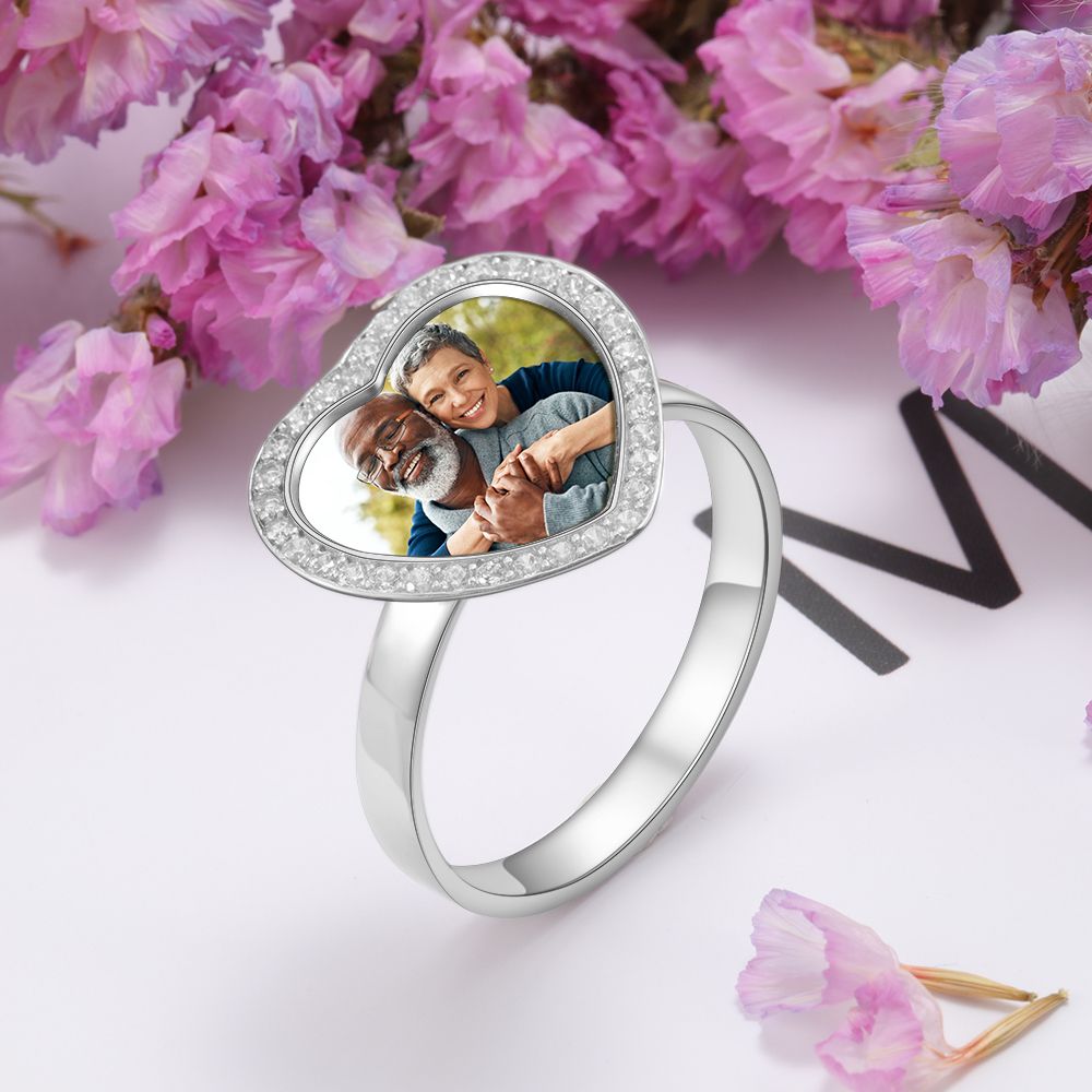 Personalised Photo Ring For Women | Bespoke Gift Idea For Her