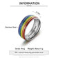 Personalised Gay Ring | Causomised Rainbow Ring | Bespoke LGBT Ring  Customised Gift For Gay Boyfriend | Personalised Gift For Gays