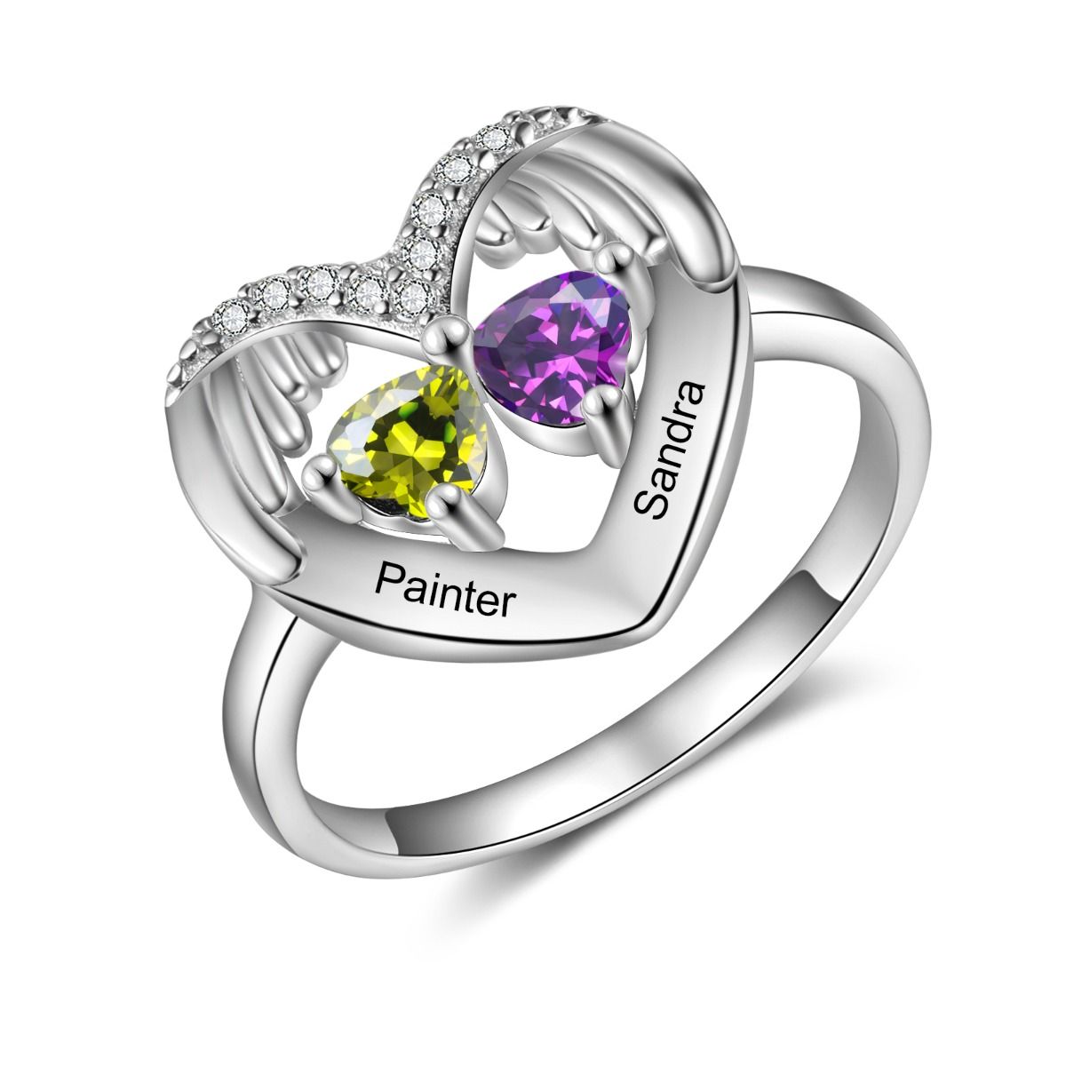 Bespoke Birthstone Ring | Personalised Ring For Women