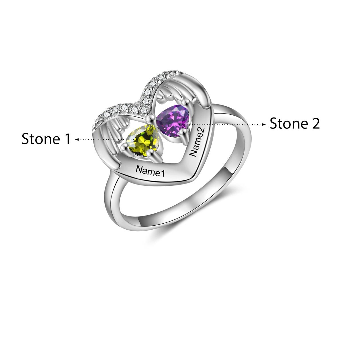 Bespoke Birthstone Ring | Personalised Ring For Women