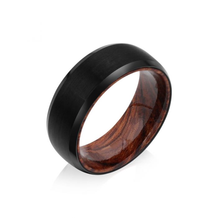 Personalised Rings For Men | Men's Tungsten Ring With Wood| Personalised Ring For Him  Personalised Gift For Him | Personalised Gift For Men | Personalised Gift For Dad | Personalised Gift For Boyfriend  Fathers Day Gift Ideas | Anniversary Gift For Him